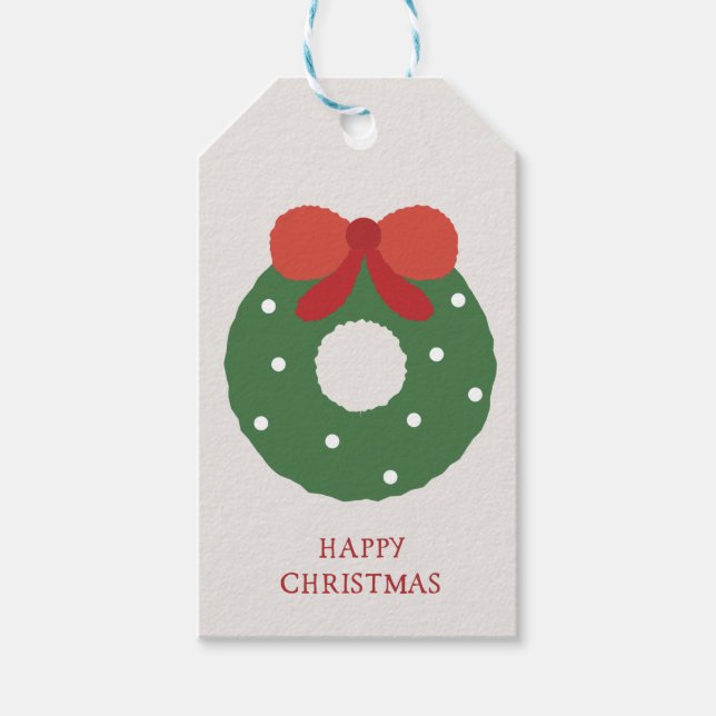 Christmas Wreath Gift Tags (Front)