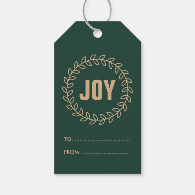 Christmas Wreath Gift Tags (Front)