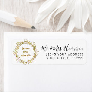 Christmas Wreath Gold Glitter Script Christian