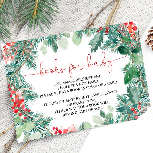 Christmas Wreath Greenery Book for Baby Card (Creator Uploaded)