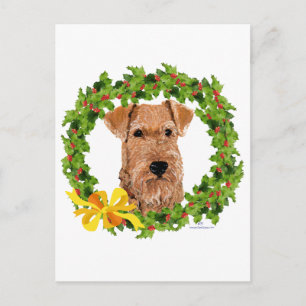 Christmas Wreath Holiday Postcard