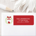 Christmas Wreath Labels<br><div class="desc">Customise these labels and use them as gift tags,  return address labels,  etc 
 Art by Cocoa Studio</div>