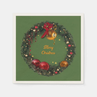 Christmas Wreath Napkin