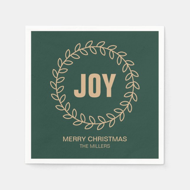 Christmas Wreath Napkin (Front)