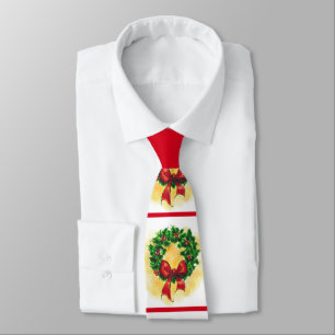 Christmas Wreath Neck Tie