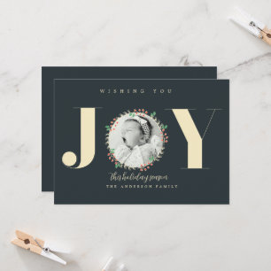 Christmas Wreath New Baby Announcement