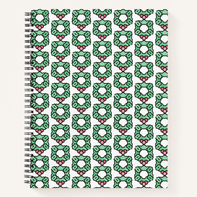christmas wreath notebook (Front)