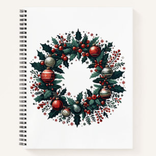 Christmas Wreath Notebook