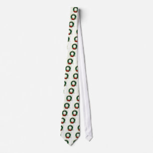 Christmas Wreath Ornament Tie