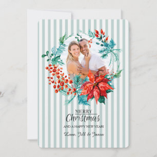 Christmas Wreath Photo Card