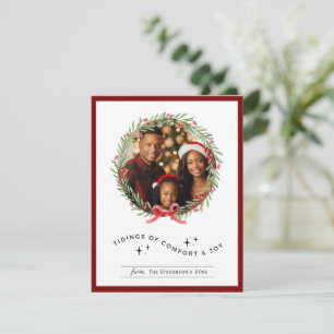 Christmas Wreath Photo Personalised Holiday