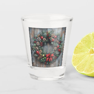 Christmas Wreath Shot Glass