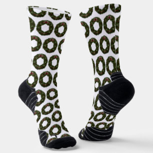 Christmas Wreath Socks