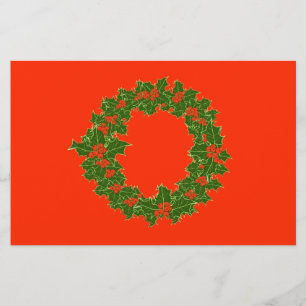 Christmas Wreath Stationery