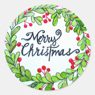 Christmas Wreath Stickers