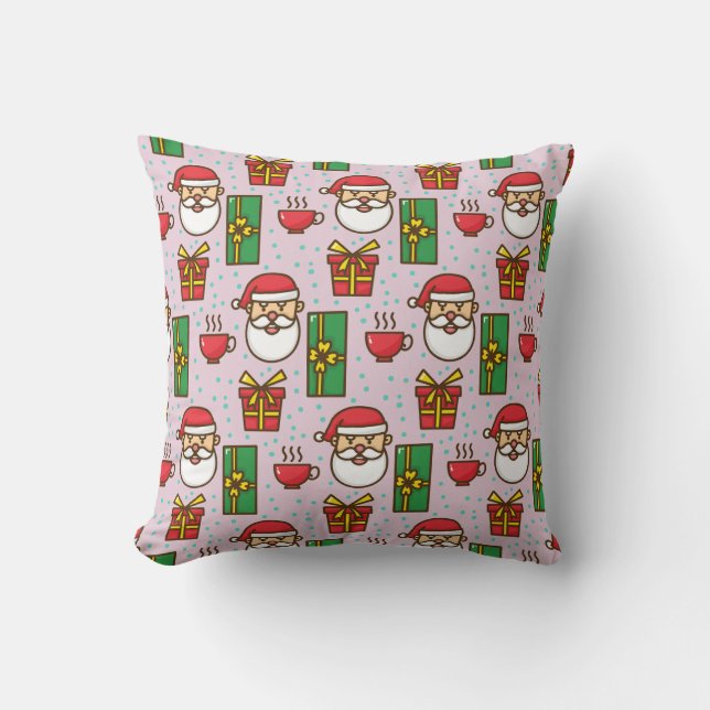 Christmas Wreath Throw Pillow (Front)