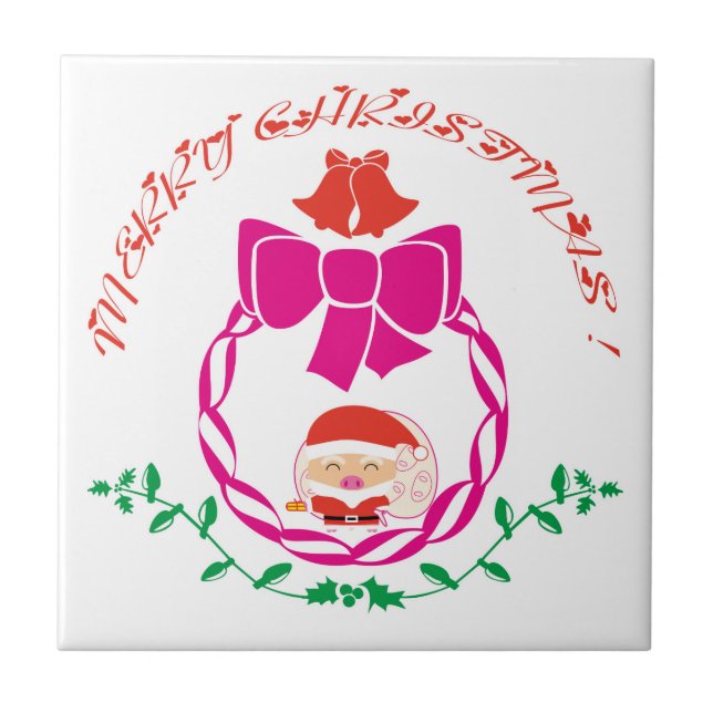 Christmas wreath tile (Front)