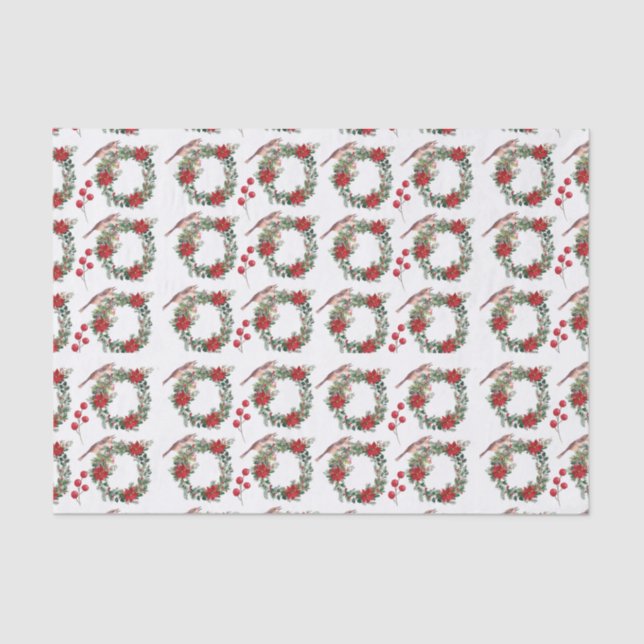 Christmas Wreath Tissue Paper (Front)
