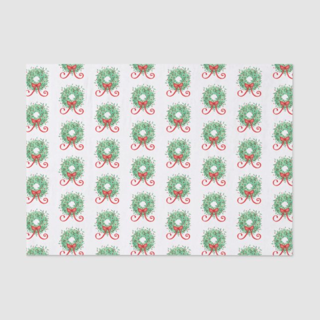 Christmas Wreath Tissue Paper (Front)