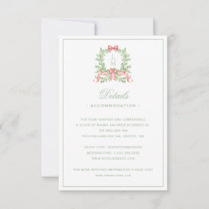 Christmas Wreath w Candy Cane Bow Details Card