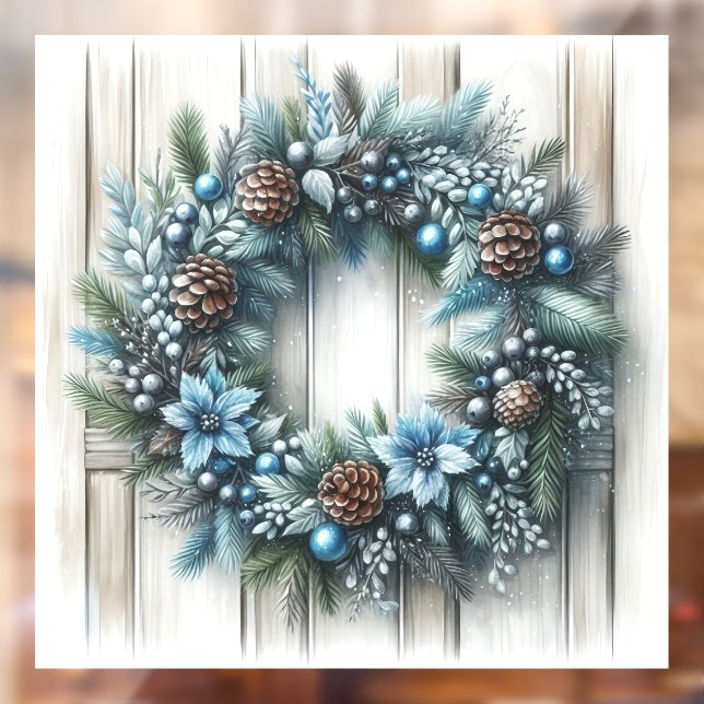 Christmas Wreath Window Cling (Sheet 2)