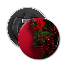 christmas wreath with red berries