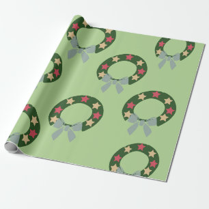 Christmas Wreath Wrapping Paper
