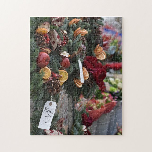 Christmas Wreaths £45, Kensington and Chelsea, UK Jigsaw Puzzle (Vertical)