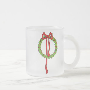 Christmas Wreaths Frosted Mug