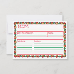 Christmas Wreaths & Garland Recipe Card