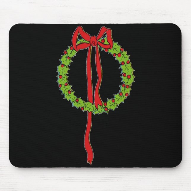 Christmas Wreaths Mouse Pad (Front)