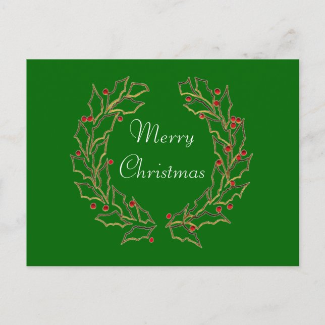 Christmas Wreaths Postcard (Front)