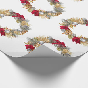 Christmas Wreaths Wrapping Paper