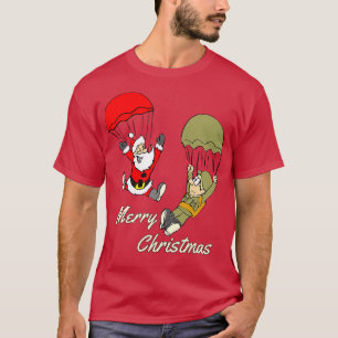 Christmas WW2 paratroopers T-Shirt
