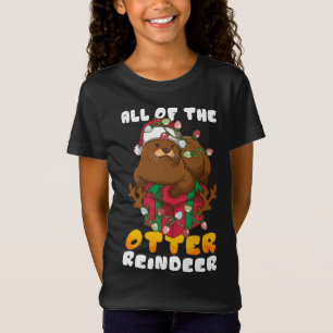 Christmas xmas all of the otter Reindeer Christmas T-Shirt