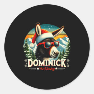 Christmas Xmas Dominick The Christmas Cheer  Classic Round Sticker