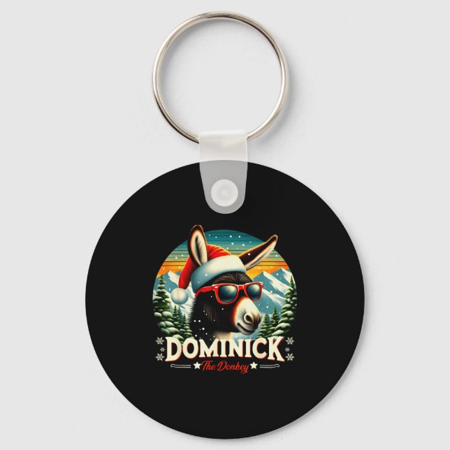 Christmas Xmas Dominick The Christmas Cheer  Key Ring (Front)