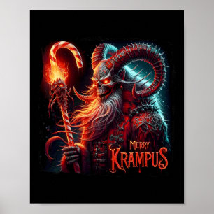 Christmas Xmas Horror Krampus Dark Merry Krampus M Poster