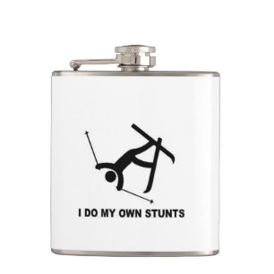 christmas xmas ski skier skiing funny hanukkah hip flask