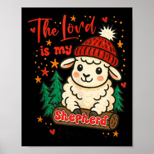 Christmas Xmas Vibes Christian The Lord Is My Shep Poster