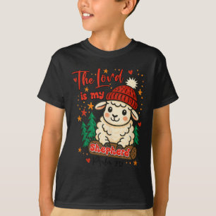 Christmas Xmas Vibes Christian The Lord Is My Shep T-Shirt