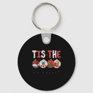 Christmas Xmas Vibes Hockey Lover Hockey Player Wi Key Ring