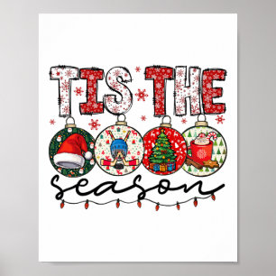 Christmas Xmas Vibes Hockey Lover Hockey Player Wi Poster