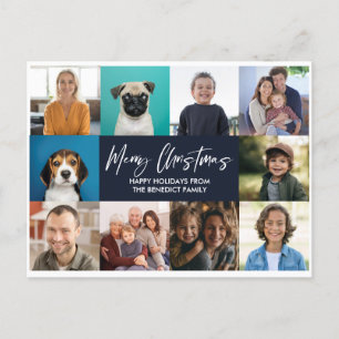 CHRISTMAS YEAR IN REVIEW 10 PHOTOS HOLIDAY POSTCARD