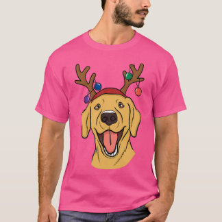 Christmas Yellow Lab T-Shirt