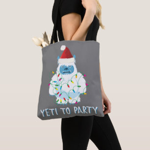Christmas Yeti To Party T-Shirt Cute Yeti for Xmas Tote Bag