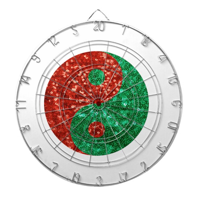 christmas yin yang dartboard (Front)