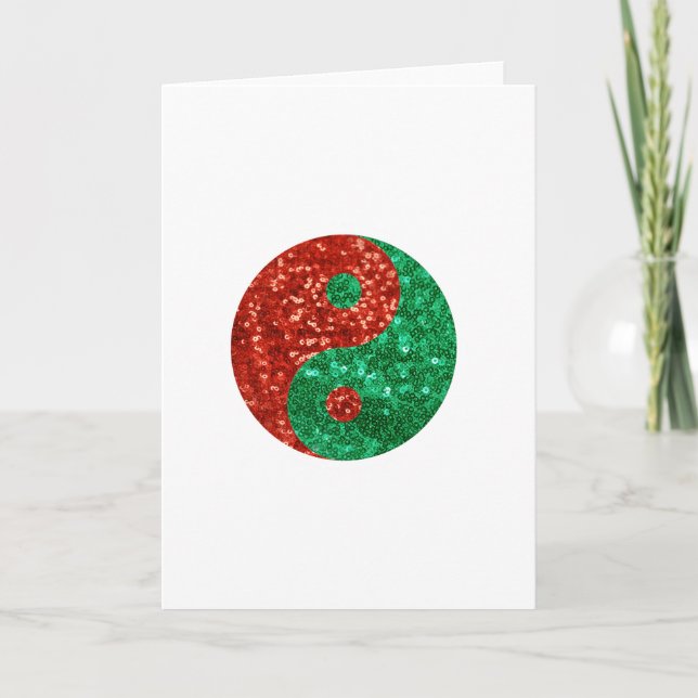 christmas yin yang holiday card (Front)