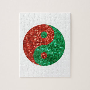 christmas yin yang jigsaw puzzle