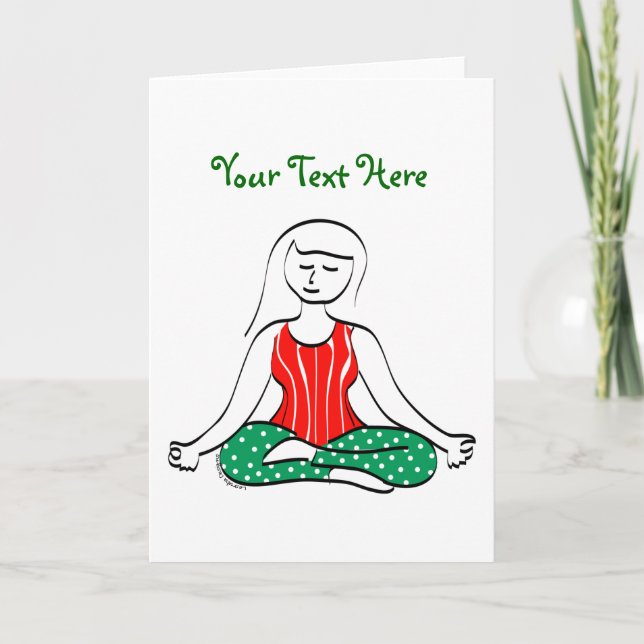 Christmas Yoga Card (Front)